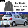 Per Skoda Fabia 5J MK2 2007-2014 Copertura Montante Pilastro B C Finestrino Adesivi Trim Montante Porta Accessori Decorativi Esterni