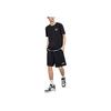 Anta Solid Color Outdoor Casual Valentines Day Sports Crew Neck Pullover Short Sleeve T-Shirt Unisex T-Shirts Basic-Black 972428108-2