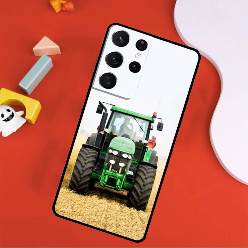 Farm Vehicle Tractor Phone Case For Samsung Galaxy S25 Ultra S24 Ultra S9 S10 S20 S21 S22 S24 Plus S23 FE Cover
