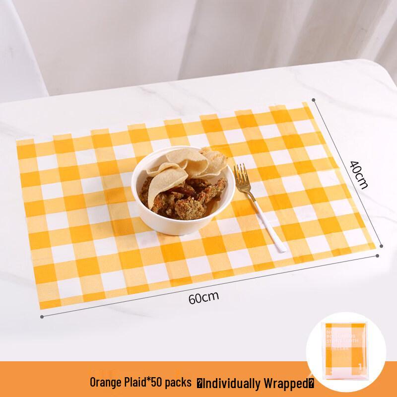 ZISIZ Disposable Paper Tablecloth & Placemat