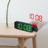 Compact Adjustable Digital Projection Clock With USB Charging Port And Dimmer Option For Bedroom Workspaces Easy To Read