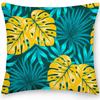 Home Decor Exotic Leaf  Feather Patterned Pillow Covers Pattern Cushion Cover Suitable for Sofa Bedroom Car Pillow Cover