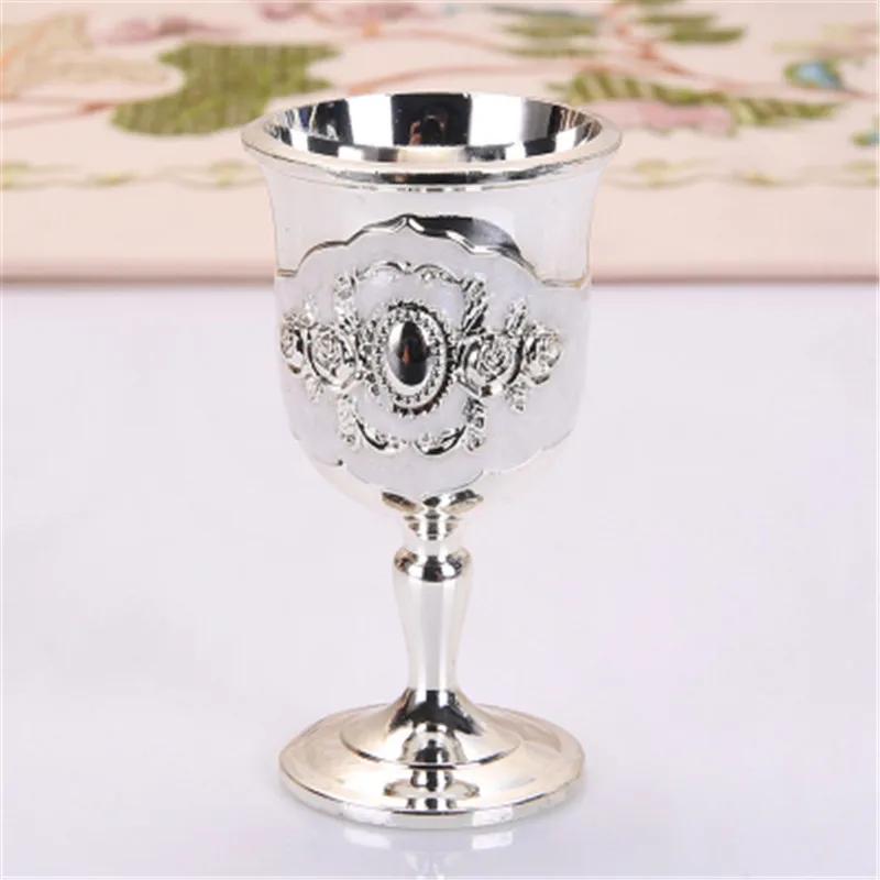 Weinglas Schnapsglas Metallglas 20ml bis 50ml Retro Kreativ Kleine Likörschale Gold Europäischer Stil Hochwertig Essen Bar Barzubehör Geschenke