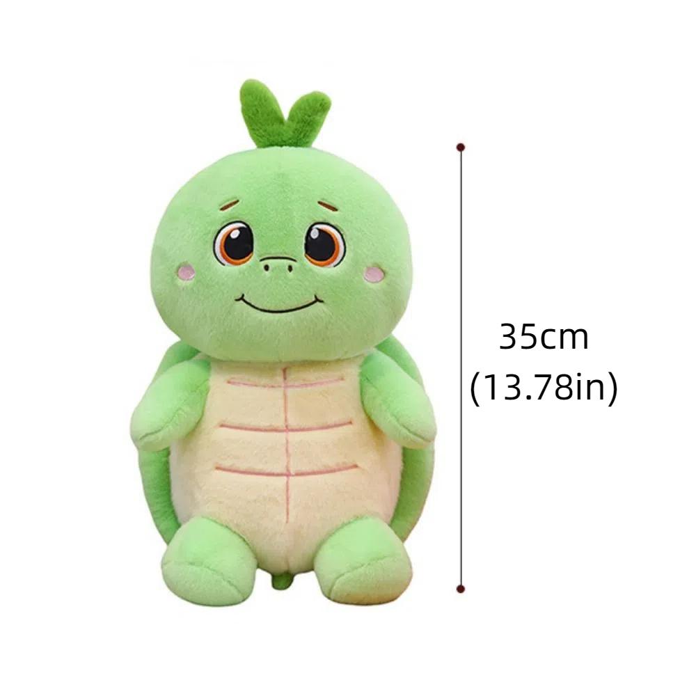 Fluffy Persimmon Tortoise Plush Toys Marine Animal Animal Sea Turtle Pillow  Children Gift