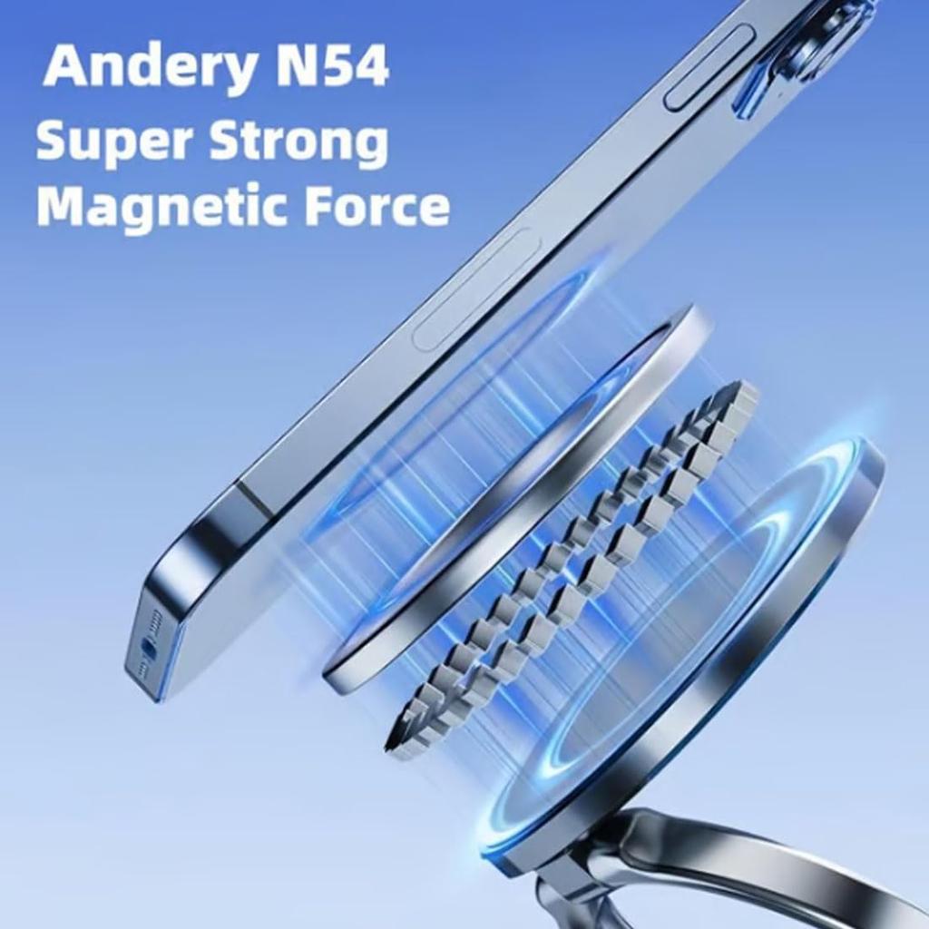 Vacuum Magnetic Phone Holder Adjustable Suction Phone Mount 2025 Upgraded Phone Stand for All Smartphones & Vehicles/Gym/Mirror