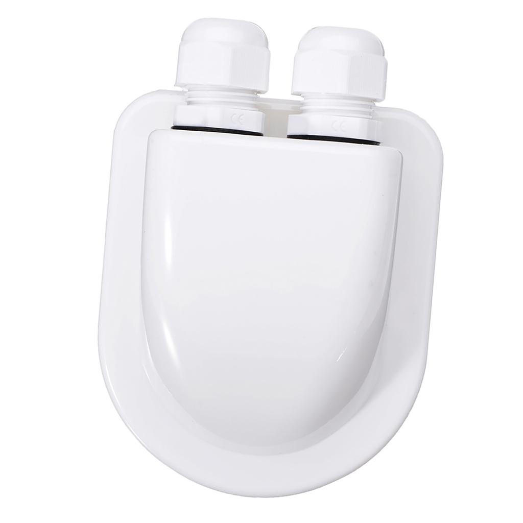 Double Wire Entry Gland Box Solar Panel Roof Wire Entry Gland Box Cable with Double Hole Suitable for Motorhome RV