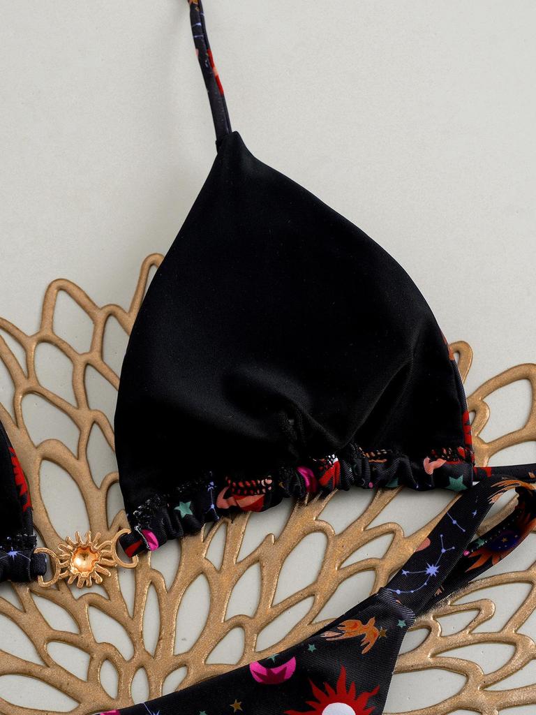 2025 Europejski i Amerykański Styl Seksowny Brazylijski Zestaw Bikini - Dwuczęściowy Kostium Kąpielowy Plażowy