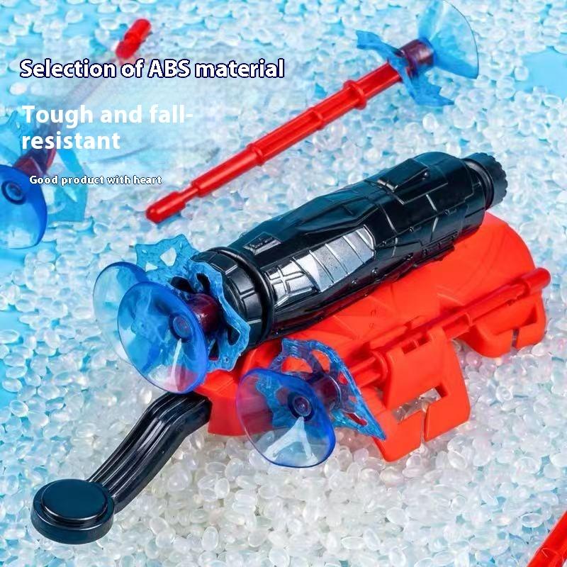 Spider Man Launcher Toy Wearing Wrist Suction Cup Launcher Soft Bullet Black Technology Silk Spinning Children'S Anime Toy