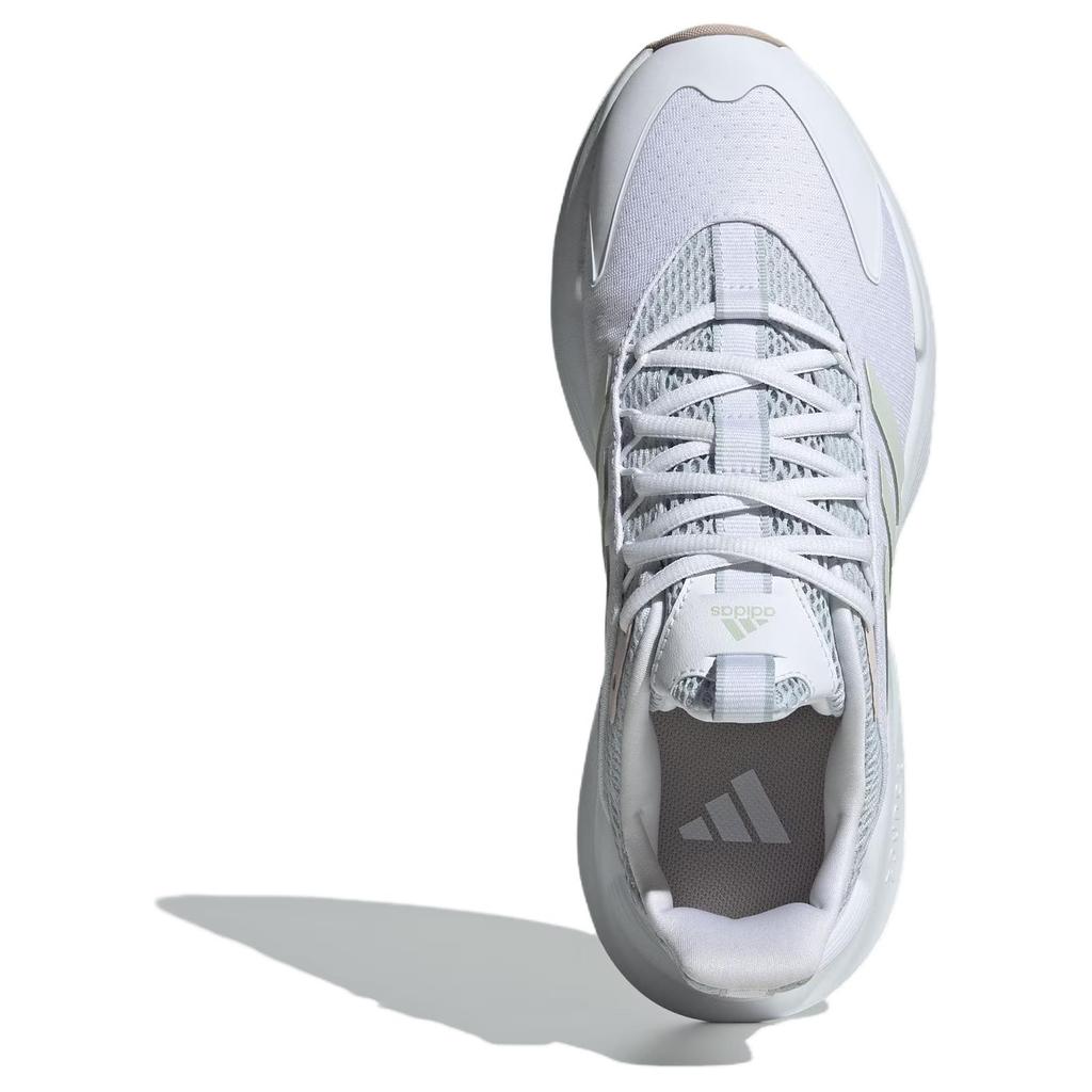 Adidas Alphaedge Comfortable Fashion Non-Slip Wear-Resistant Low-Top Casual Running Shoes Women Sneaker White Blue IE6313