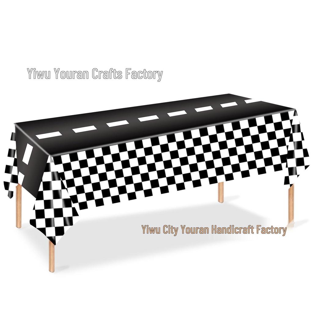 Off-road Racing Tire Theme Paper Plate & Tablecloth Birthday Party Set