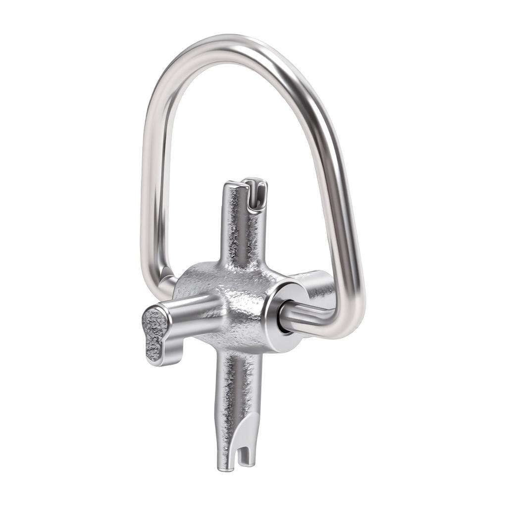 Locking Cap Key Multifunctional Metal Portable R410a R22 Universal Four Use HVAC Lock Cover Key