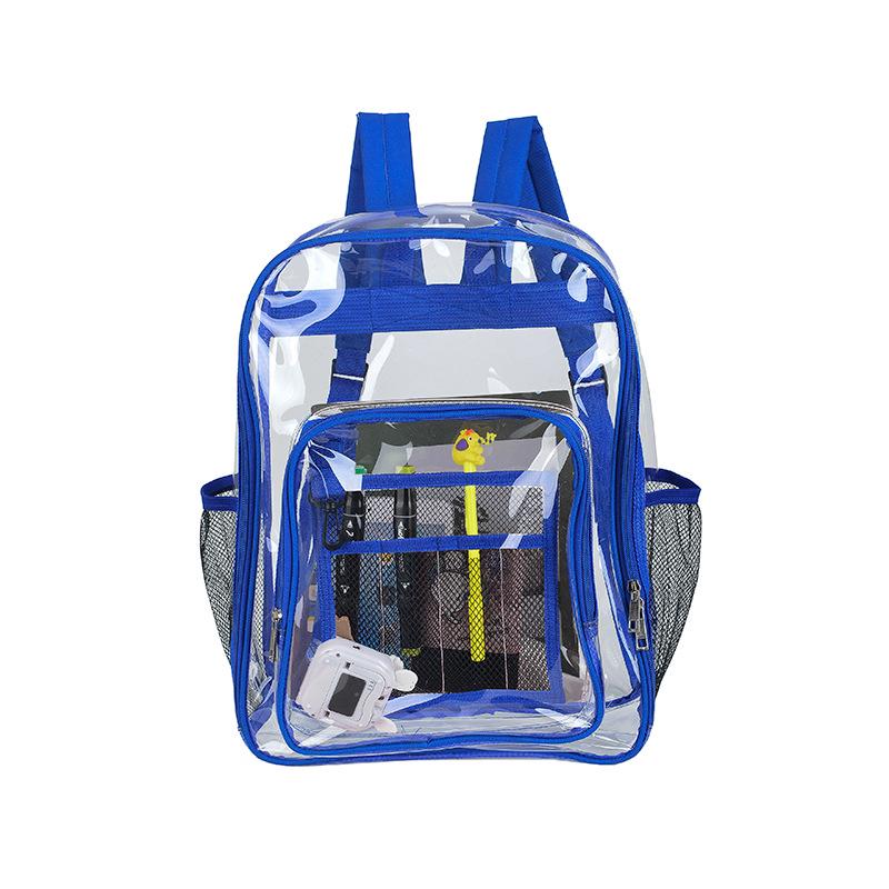 Large Capacity Transparent PVC Backpack for Students