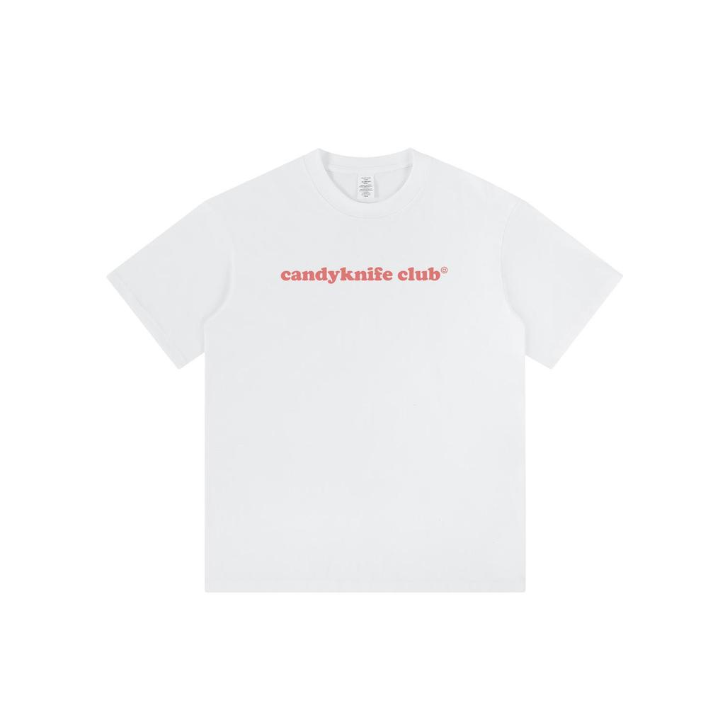 Unisex Retro Minimalist Letter Print Crew Neck T-Shirt - Heavyweight Cotton, Loose Fit, Short Sleeve Summer Style.