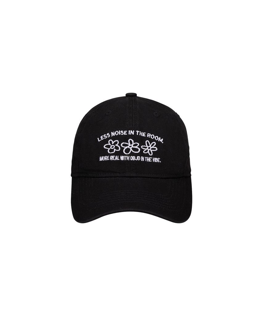 DOUBLE JD Triple Flower Ball Cap (Black)
