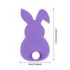 4pcs Easter Rabbit Shape Cutlery Bag Knife Fork Tableware Holder Pocket Easter Party Dinner Table Ornament Spring Party Supplies