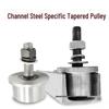 T-type Single-Sided Wheel/Elevator Freight Special Pulley with Tapered Channel Steel No. 8 & 10