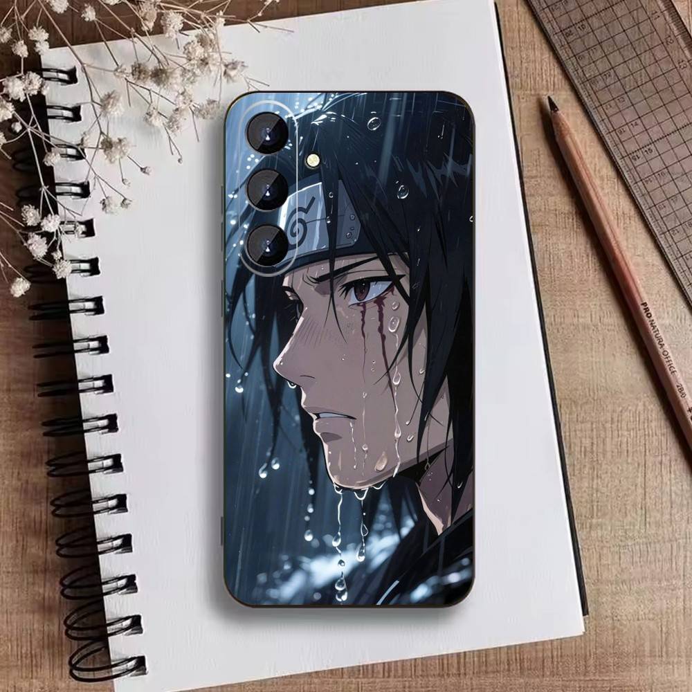 Anime T-Narutos Cover U-Uchiha Phone Case For Samsung Galaxy A73,A21s,A22,A31,A52,A53,A71,A41Soft Black Shell
