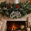 Store Window Holiday Decor Merry Christmas Letter Sign for Tree, Glitter Plastic Hanging Xmas Tree Decorations Ornaments, Sparkling Letters