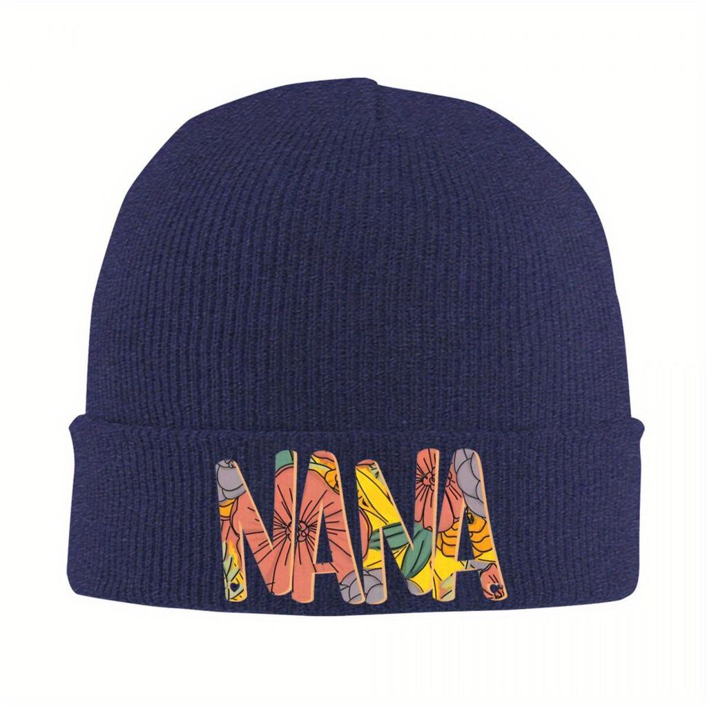 Floral Nana With Hearts Hats Autumn Winter Skullies Beanies Warm Osaki Anime Kawaii Cartoon Cap Unisex Acrylic Knitted Hat