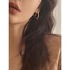 1pair Heart Shaped Hoop Earrings, Elegant Jewelry Gift For Valentine's Day, Daily Wear For Women Valentines,Mom,Mother,Mother's Day,Gift