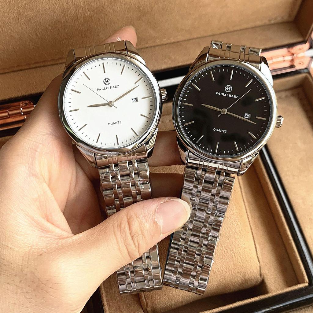 High-Quality Men's Steel Band Waterproof Quartz Watch – Simple, Durable Design