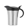 1PC Gravy Jug Stainless Steel Double Insulated Steak Sauce Jug with Lid Juice Tomato Sauce Jug for Gravy or Cream