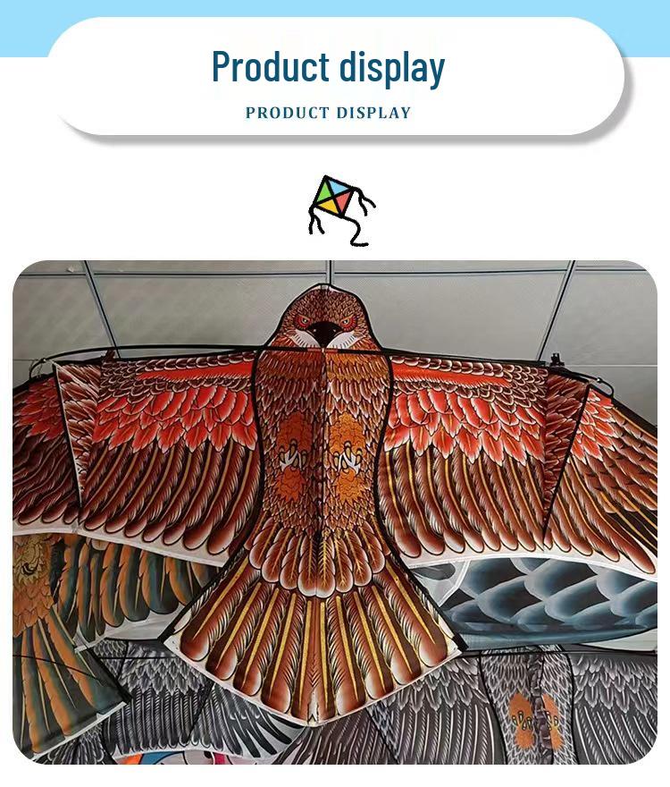 Large Traditional Eagle Kite for Adults & Kids - Cartoon Anime Design for Outdoor Fun