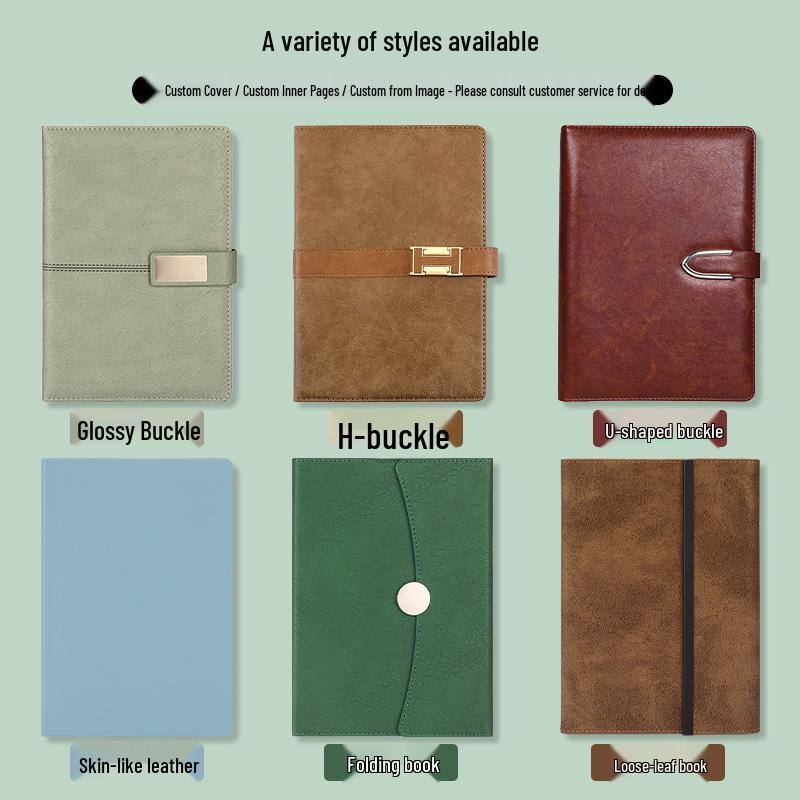 Custom A5 PU Leather Business Notebook Diary with Logo Option
