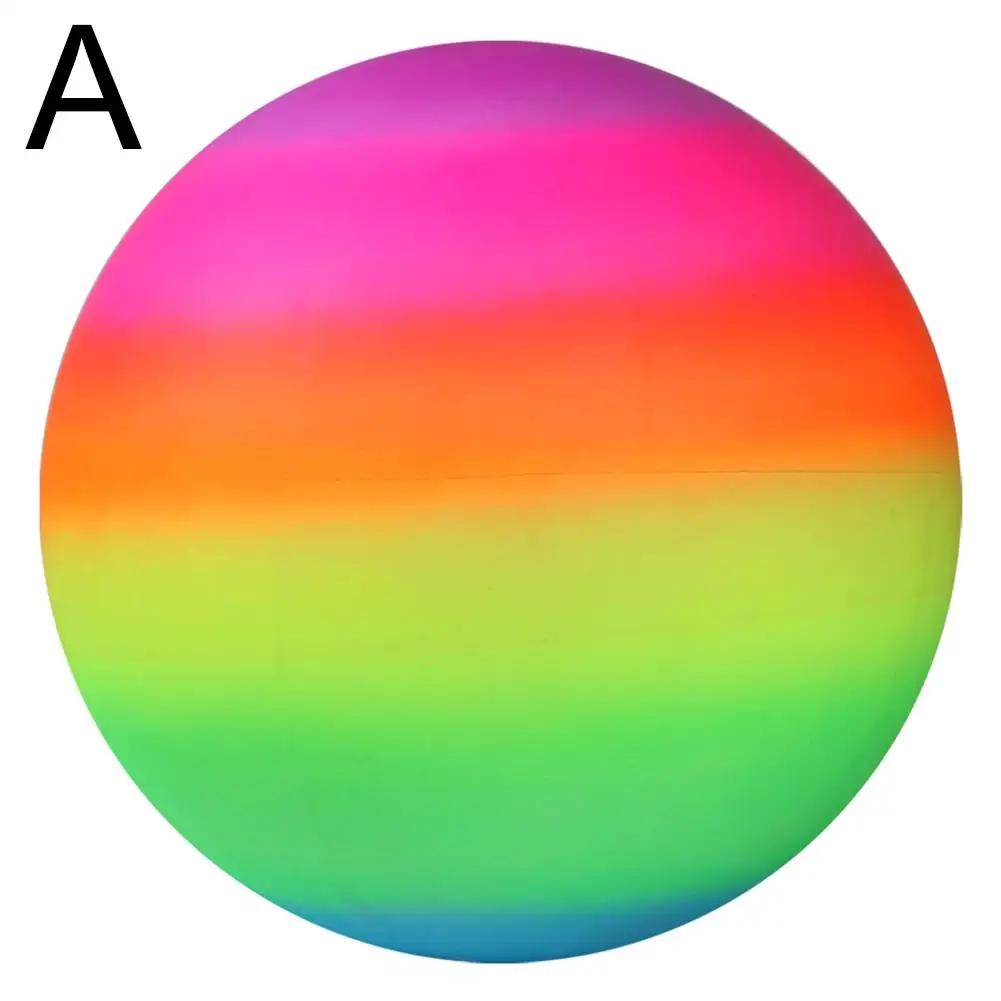 9 "color Soccer Basketball Rainbow Ball Color Inflatable Ball Ball Ball Inflatable Tour Beach Tennis Outdoor Volleyball