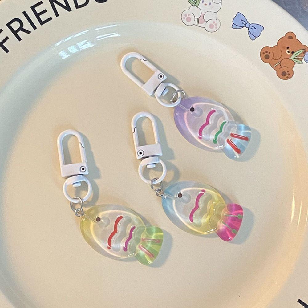 Resin Colorful Little Fish Keychain Korean Style Cute Bag Pendant Backpack Decor