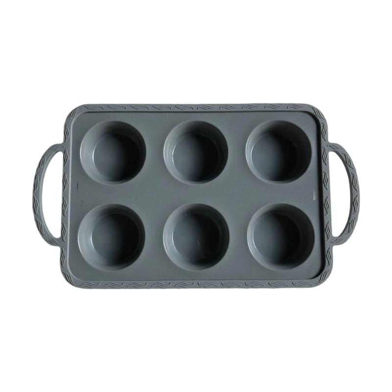Nonstick Stainless Steel Frame Flexible Silicone Cake Pan For Dessert Chocolate Molds Oven Baking Accessories