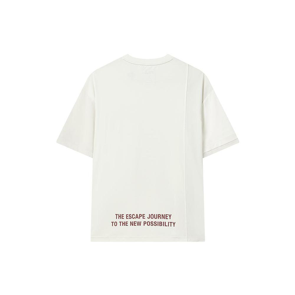 FILA X MIHARA YASUHIRO MIHARA YASUHIRO Collaboration Collection T Shirts Men's Light Mist Gray Crew Neck Moderate Straight Fit F11M223109F-GY