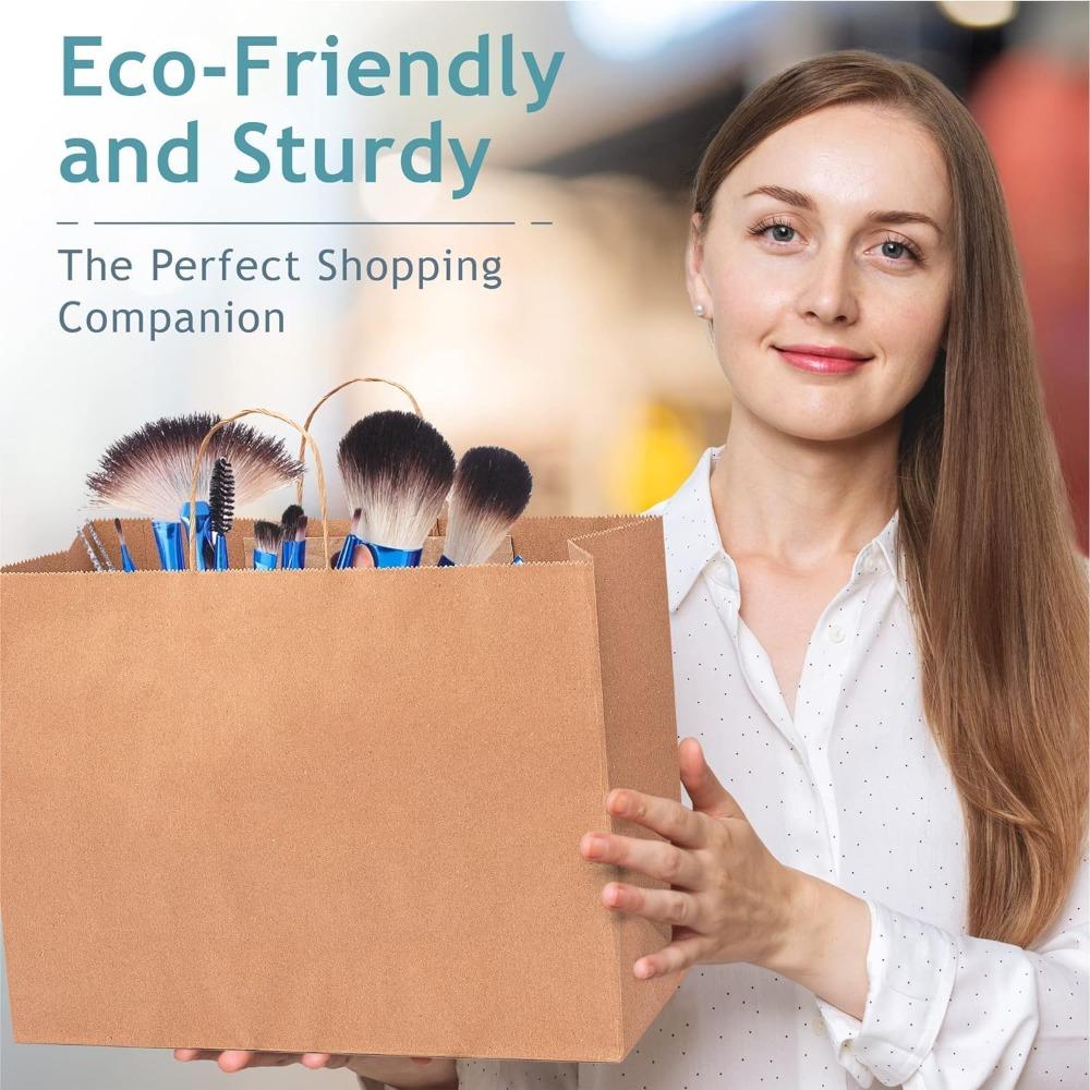 Paper Gift Bags  Shopping Bags  Kraft Paper Gift Candy Bag Colored Hand-held Paper Bags Wedding Party Decoration Gift