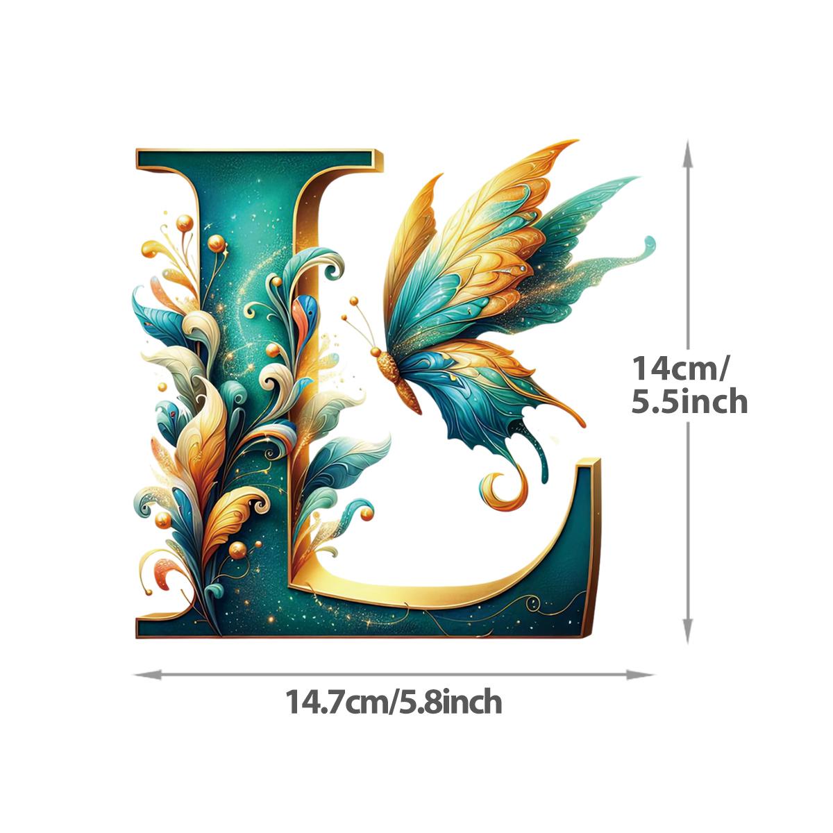 

DTF нашивки на одежду бабочка с буквами А-Я новый моющийся аксессуар для одежды с теплопередачей, нашивка «сделай сам» с индивидуальным логотипом