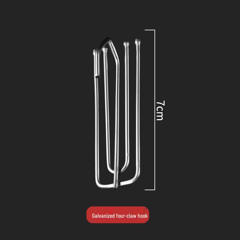 Haczyki i akcesoria do zasłon ze stali nierdzewnej – haczyki czterozębne w kształcie litery S, klipsy do tkanin, klamry i kółka