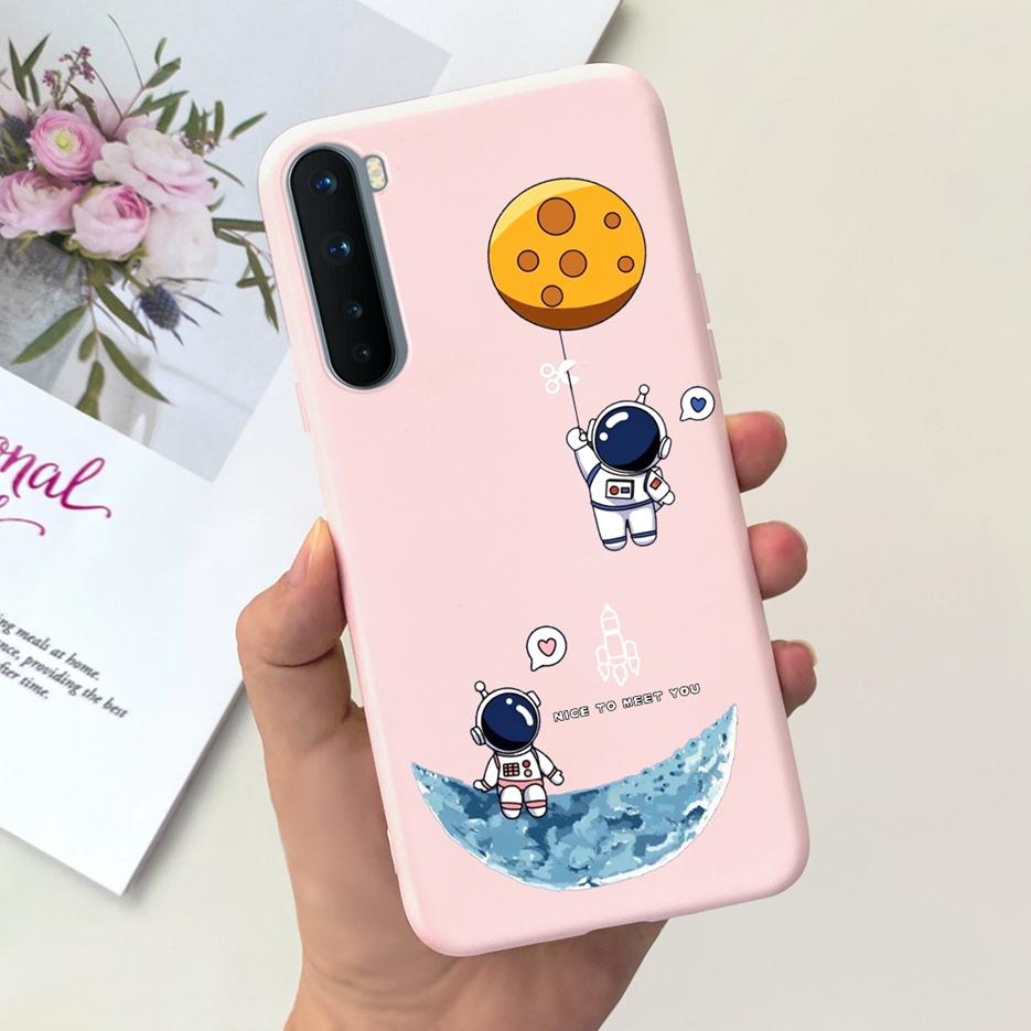 For Oneplus Nord Case AC2001 AC2003 Cute Dinosaur Cartoon Cover 6.44'' Soft Silicone Phone Cases For One Plus Nord 1+Nord Bumper