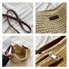 Woven Summer Fashion Straw Bag Beach Holiday Crossbody Bag Shopping Large Capacity Shoulder Handbag Messenger Ladies Women