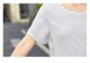 Summer Temperament Lace-Up T-Shirt & Versatile Skirt Set for Middle-Aged Women
