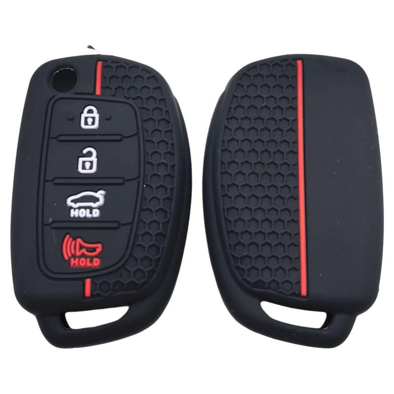 Soft Silicone Protective Cover for Hyundai Tucson/Santa Fe IX45 3-Button/4-Button Folding Remote Key