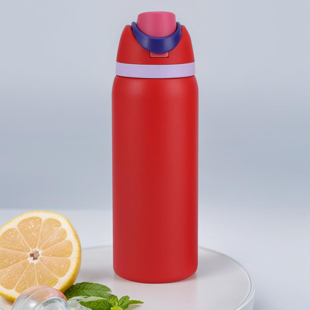24/32oz Thermos Cup Double-Layer Stainless Steel Space Kettle Vacuum Flasks Insulated Cup withHandle Sports Water Bottle Tumbler