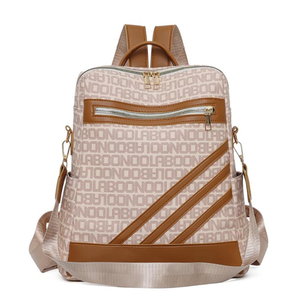 Backpack for Women PU Large Capacity Multi Pocket Adjustable Strap for Commuting and Travel