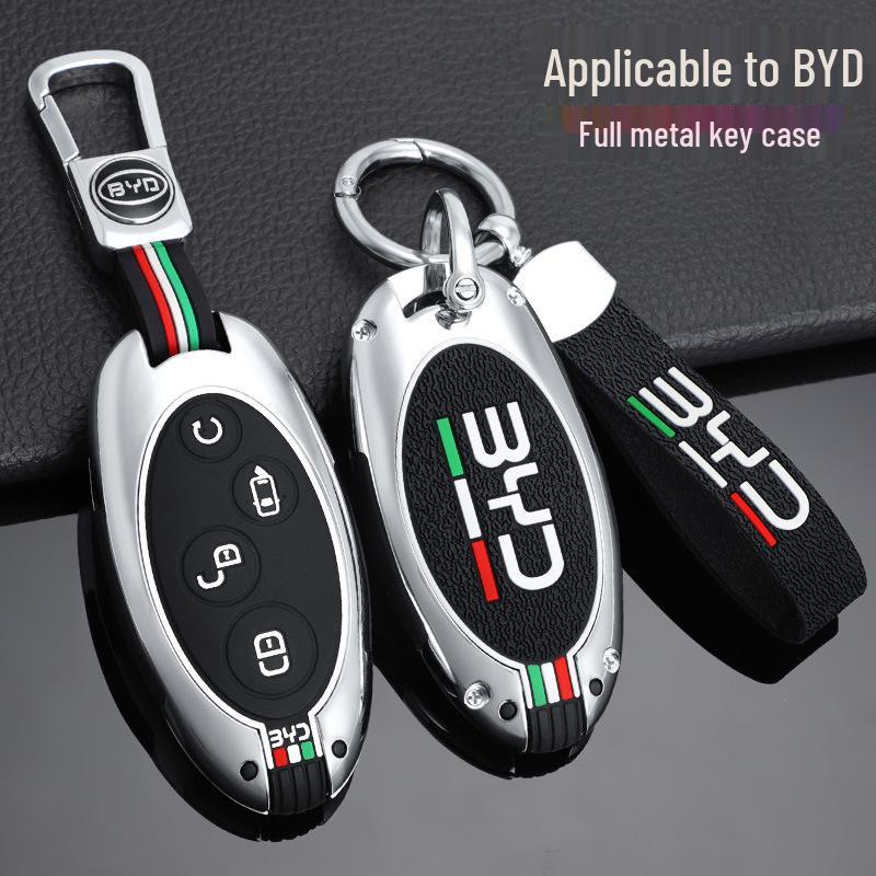High-End Metal Key Fob Shell for BYD Yuan, Song MAX, Qin, S7 - 2018+ Models
