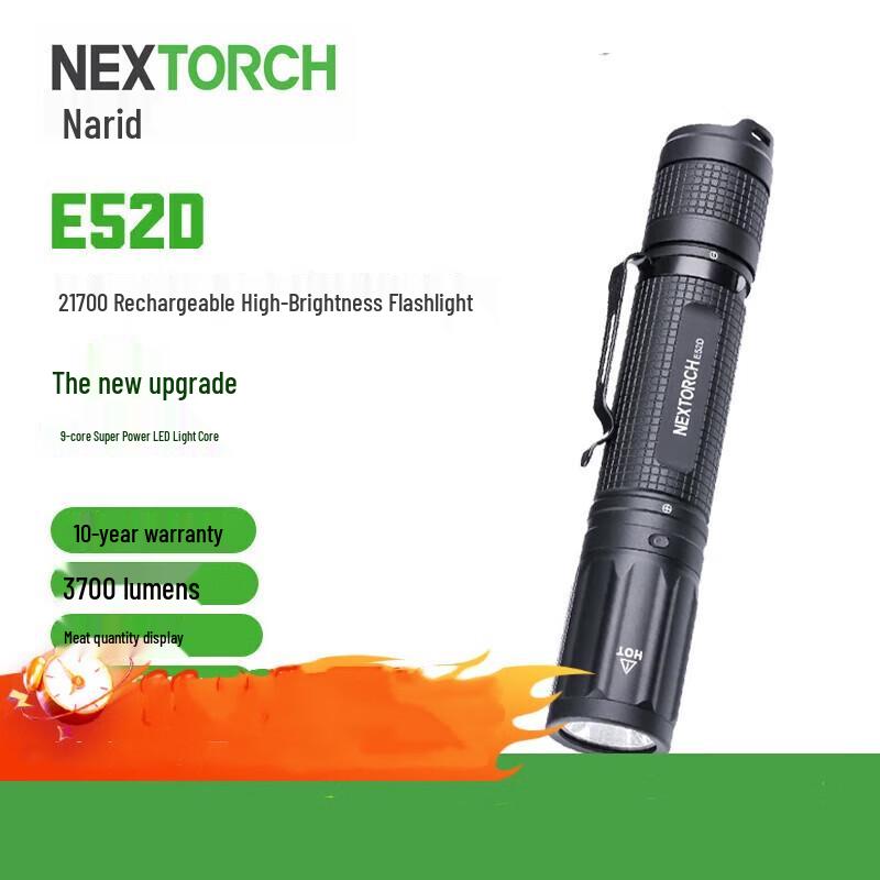 NEXTORCH E-Series High-Lumen Rechargeable EDC Flashlight