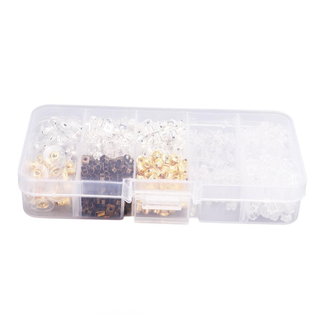 1040PCS Metal Earring Backs Durable Earring Backings Silicone Earring Backs  Jewelry Making