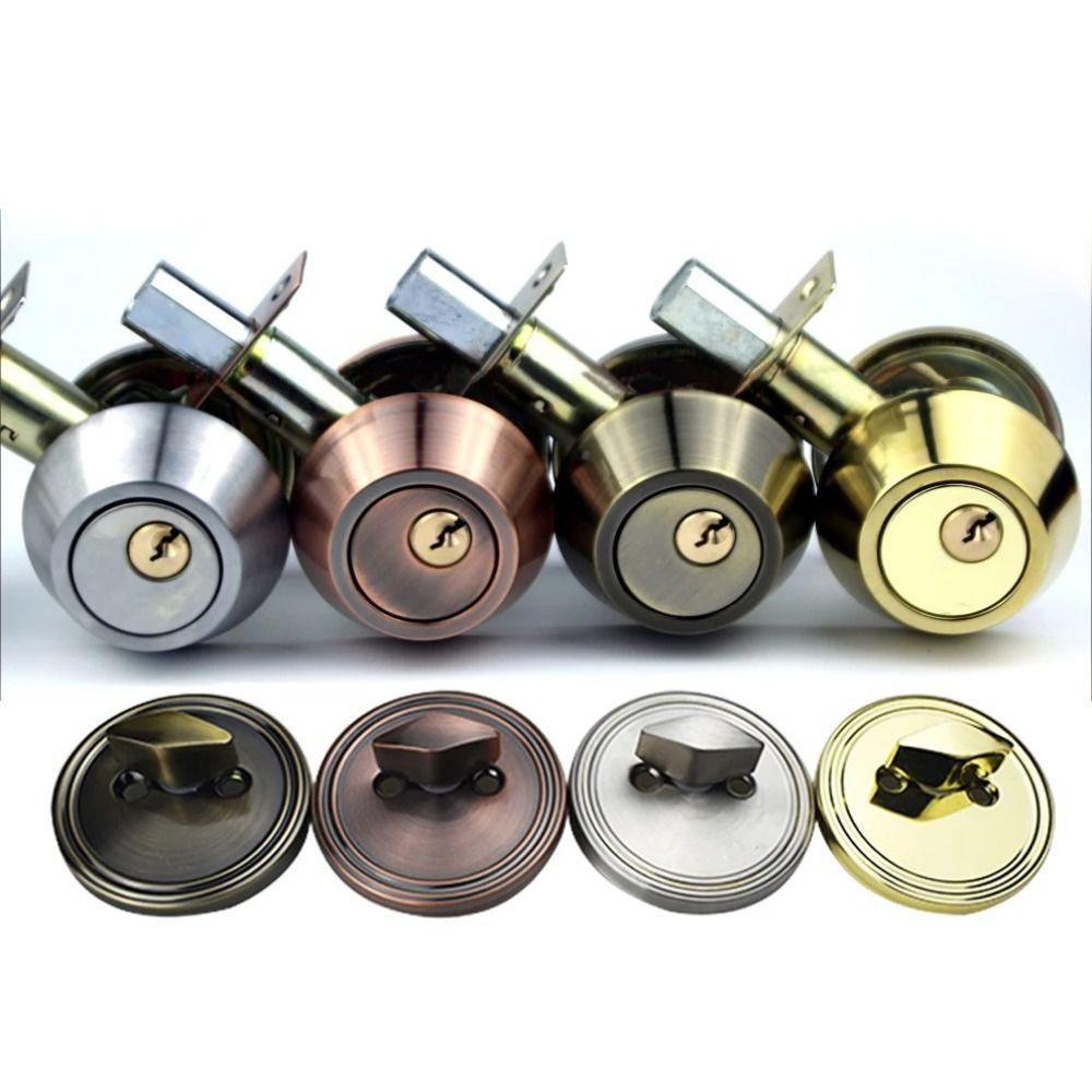 

Invisible Entry Door Knobs Multicolor Dead Bolt Door Lock Sturdy Room Door Locks Home Door Gate срібний
