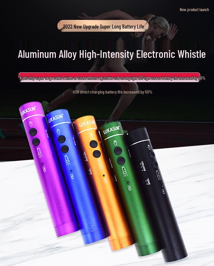 Rechargeable Electronic Whistle for Sports, Pet Training, Traffic Control, and Outdoor Survival