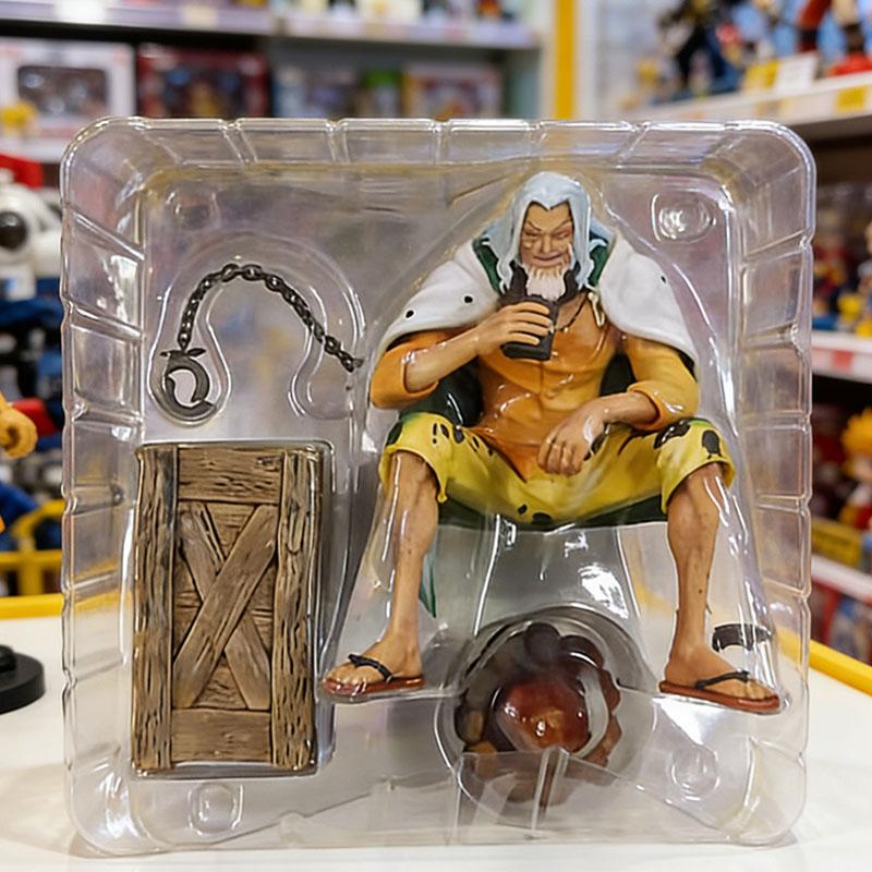 @.One Piece Anime Creator x Silvers Rayleigh Action Figure, Luffy's Mentor Rayleigh Collectible Doll Toy, Kids Birthday Gift