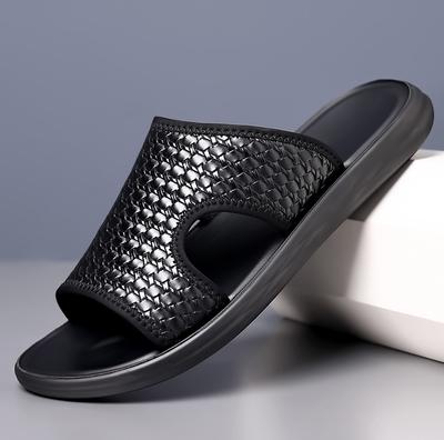 Fashion Fashion Men's Casual Shoes Mens Beach Flip Flops New Male Flats Outdoor Rubber Cool Half Drag Brand Summer Beach Men Slippers
