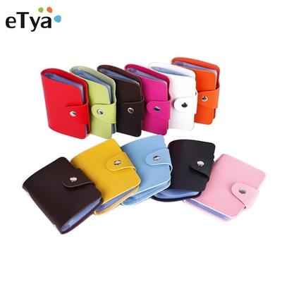 12 Bits Fashoin Kreditkarten-Geldbörsen, weiches, solides, buntes Pu-Leder, Haspe für Damen und Herren, Business-Ausweishalter, Brieftaschen