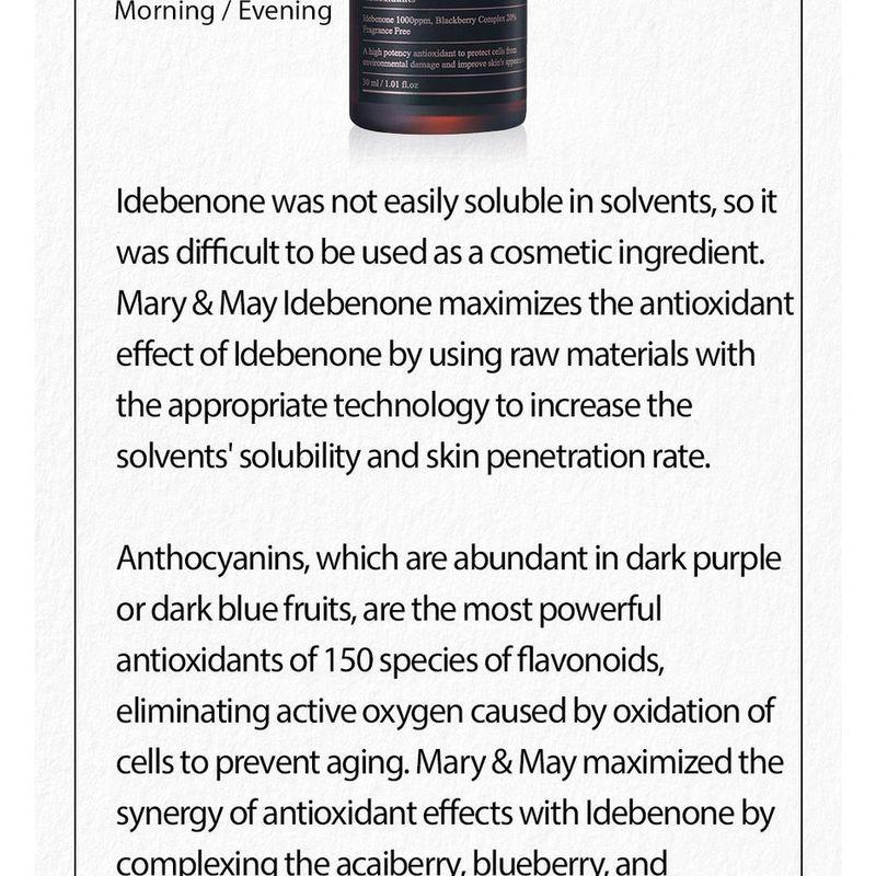 Mary&May - Idebenone + Blackberry Complex Serum